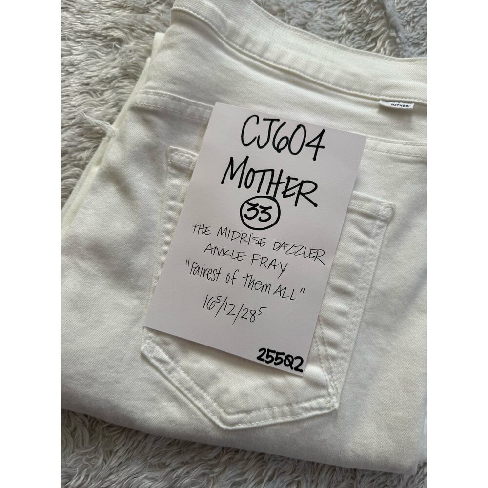 Mother Jeans Women's 33 The Midrise Dazzler Ankle Fray in Fairest of Them All - Picture 3 of 8